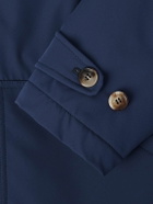 Brunello Cucinelli - Shearling-Trimmed Shell Parka - Blue