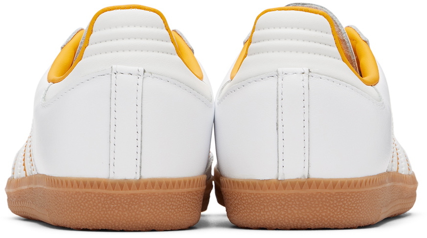 adidas Kids Big Kids White & Orange Samba OG Sneakers adidas