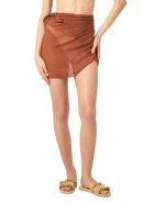 MC2 Saint Barth Woman Brown Short Pareo Sery