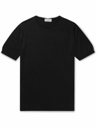 John Smedley - Belden Slim-Fit Knitted Sea Island Cotton T-Shirt - Black