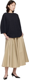 Cordera Gray Merino Wool Oversized T-shirt