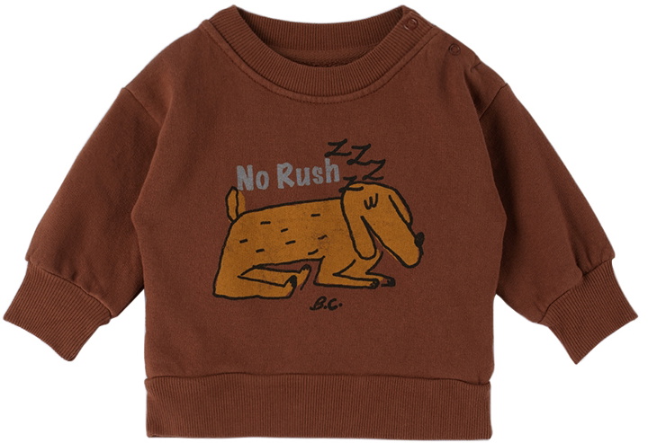 Photo: Bobo Choses Baby Brown Sleepy Dog Sweatshirt