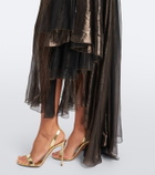 Maria Lucia Hohan Heidi metallic silk corset gown