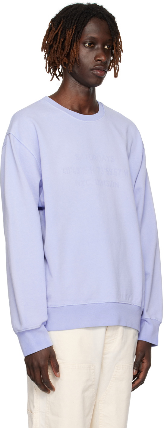 Saturdays NYC Blue Bowery Sweatshirt