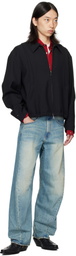 COOR Black Wool Blouson Jacket
