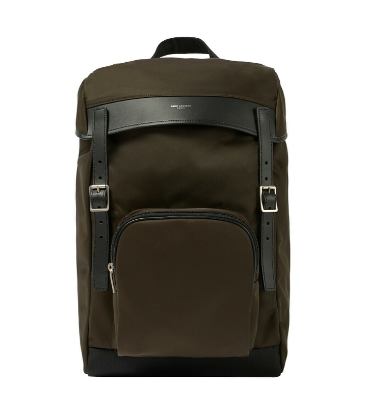 Photo: Saint Laurent - Leather-trimmed backpack