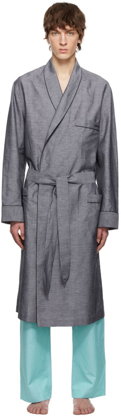 Photo: Brioni Grey Linen Robe