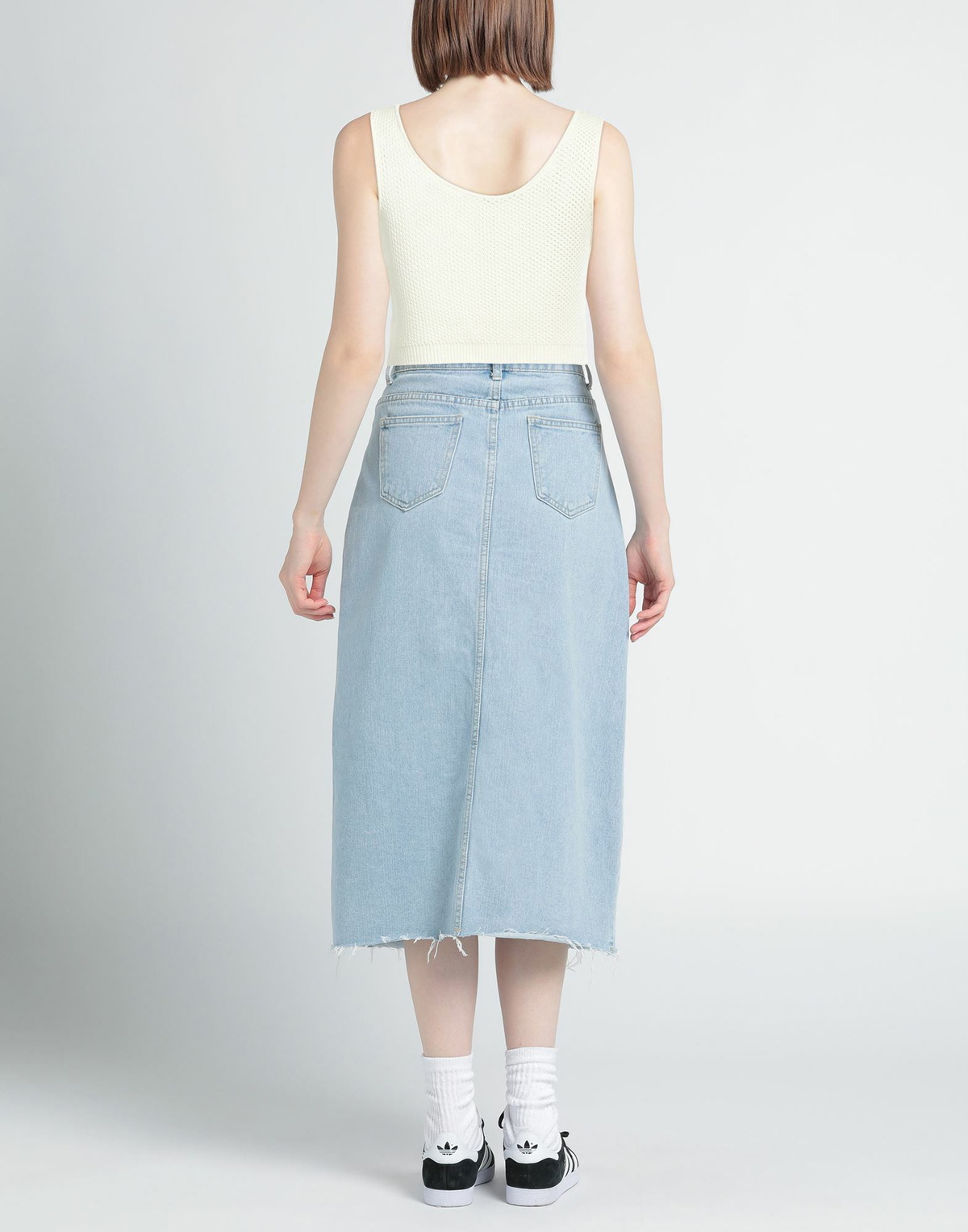 Andreādamo Womens Top Ivory