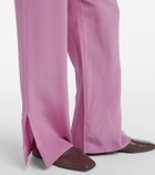 Asceno Loreto silk crêpe wide-leg pants