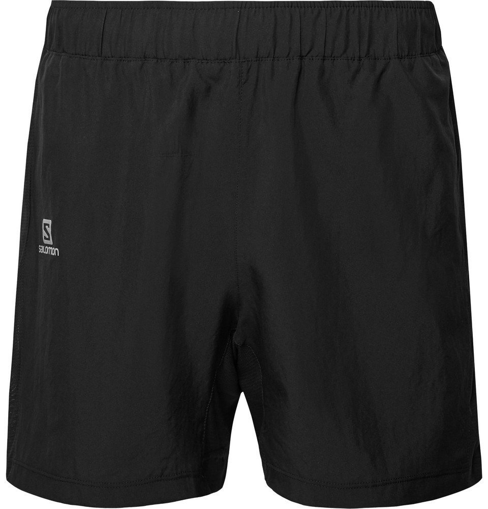Photo: Salomon - Agile Mesh-Trimmed AdvancedSkin ActiveDry Shorts - Men - Black