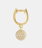 Ileana Makri Ball 18kt gold drop earrings with diamonds