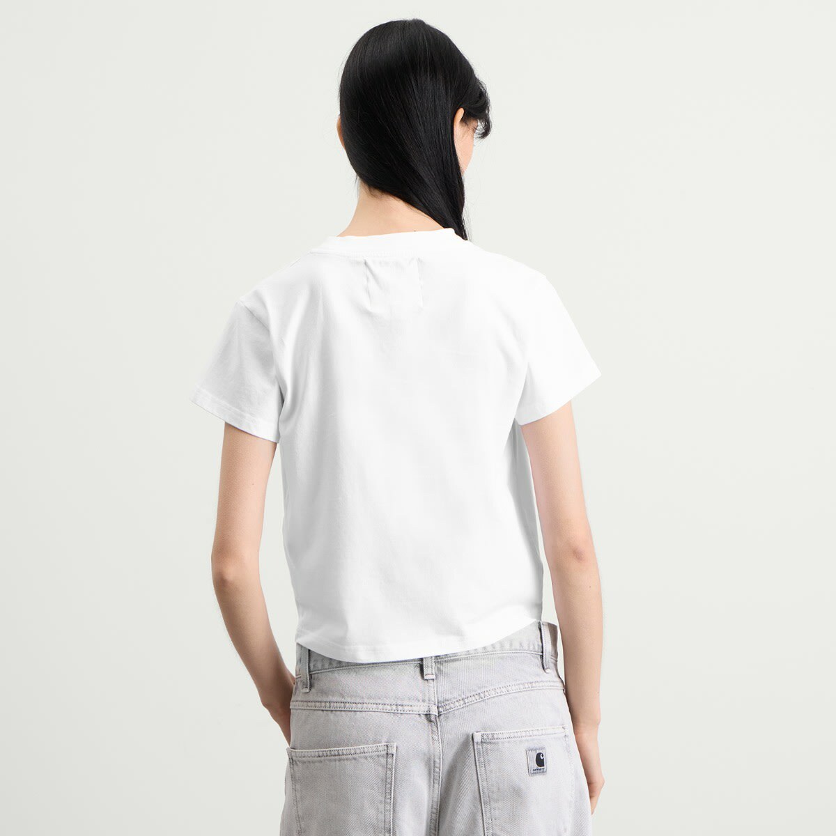 END. Women's Drift Baby T-Shirt in White