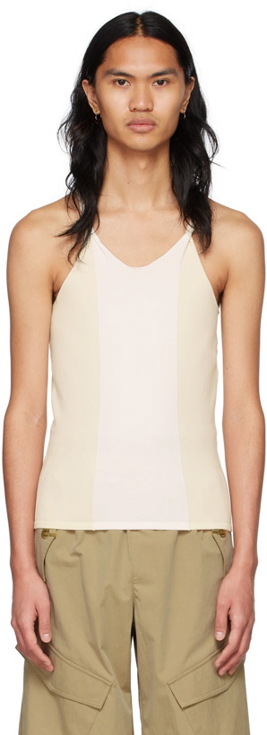 Photo: Dion Lee Off-White Cotton Tank Top