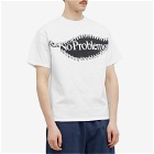 NoProblemo Men's Zip Graphic T-Shirt in White