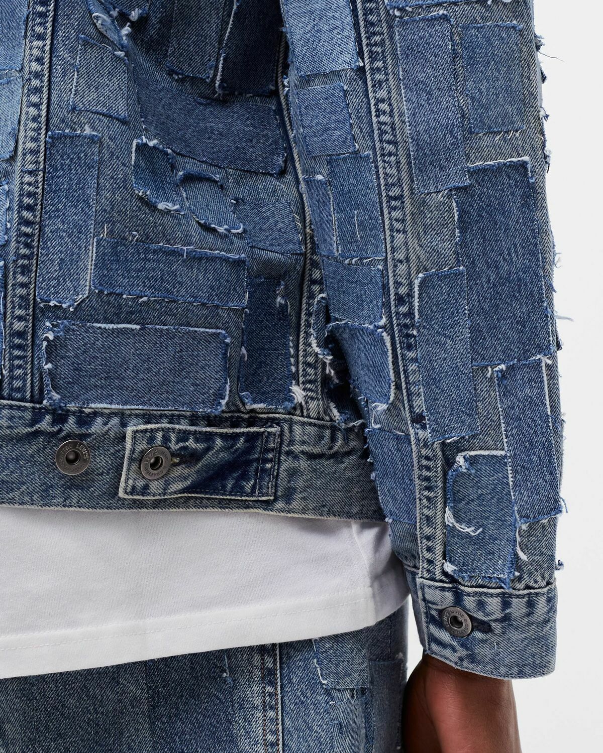 Veste En Denim Bleu Gustavo Lins - Taille L (Regular) - Style Sophistiqué Et Ingénieux - Neuf Avec étiquettes