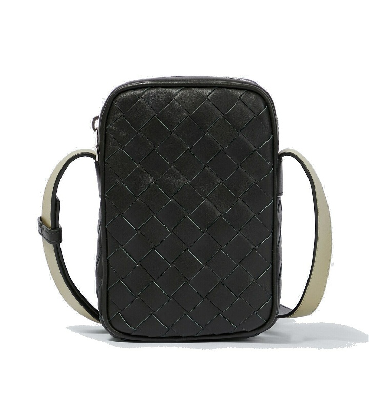 Photo: Bottega Veneta Intrecciato leather phone pouch