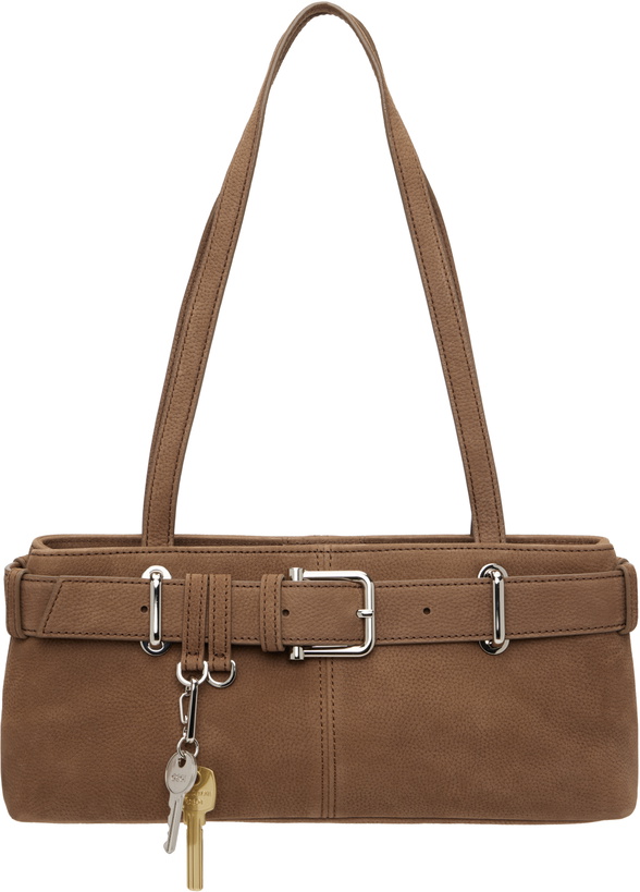 Photo: OSOI Brown Shoulder Brocle Mini Bag