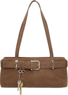 OSOI Brown Shoulder Brocle Mini Bag