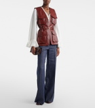 Dorothee Schumacher Broken Shine leather vest