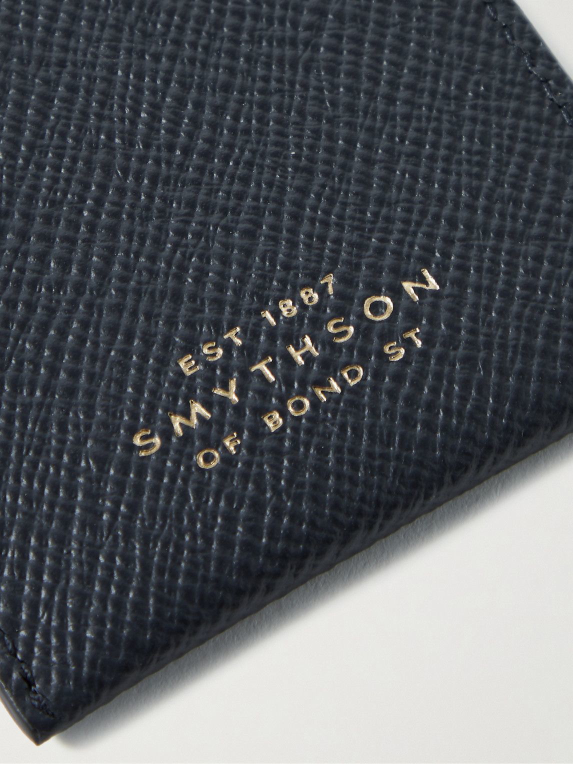 Smythson Leather Panama Luggage Tag