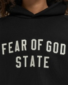 Fear of God Essentials FLEECE RAGLAN HOODIE Black Womens Hoody