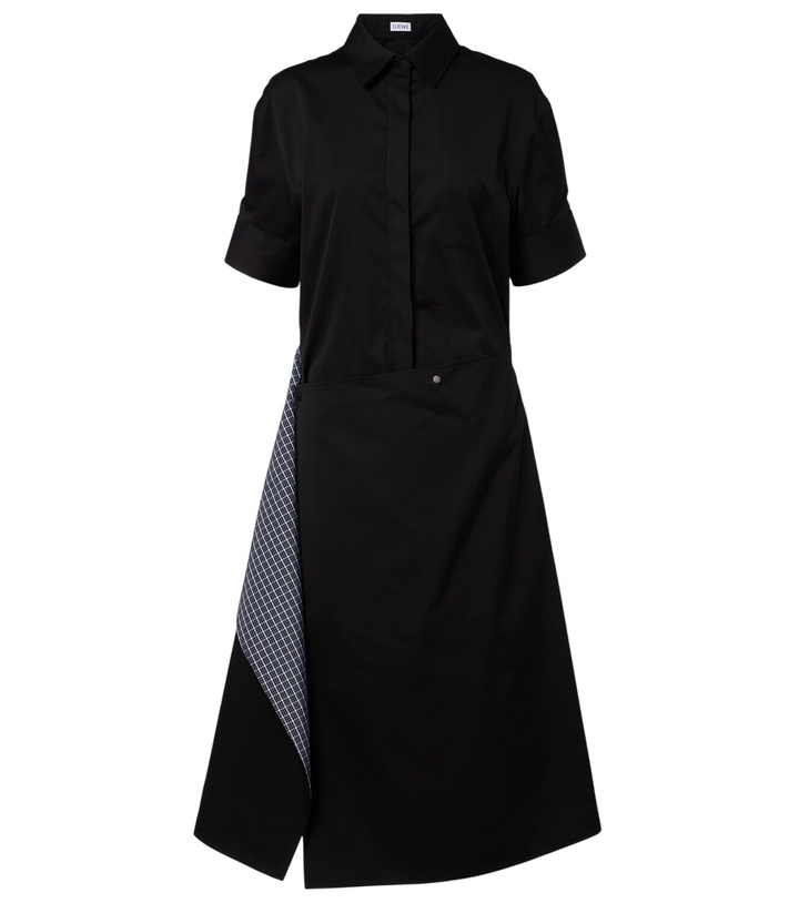 Photo: Loewe Deconstructed gabardine shirt dress