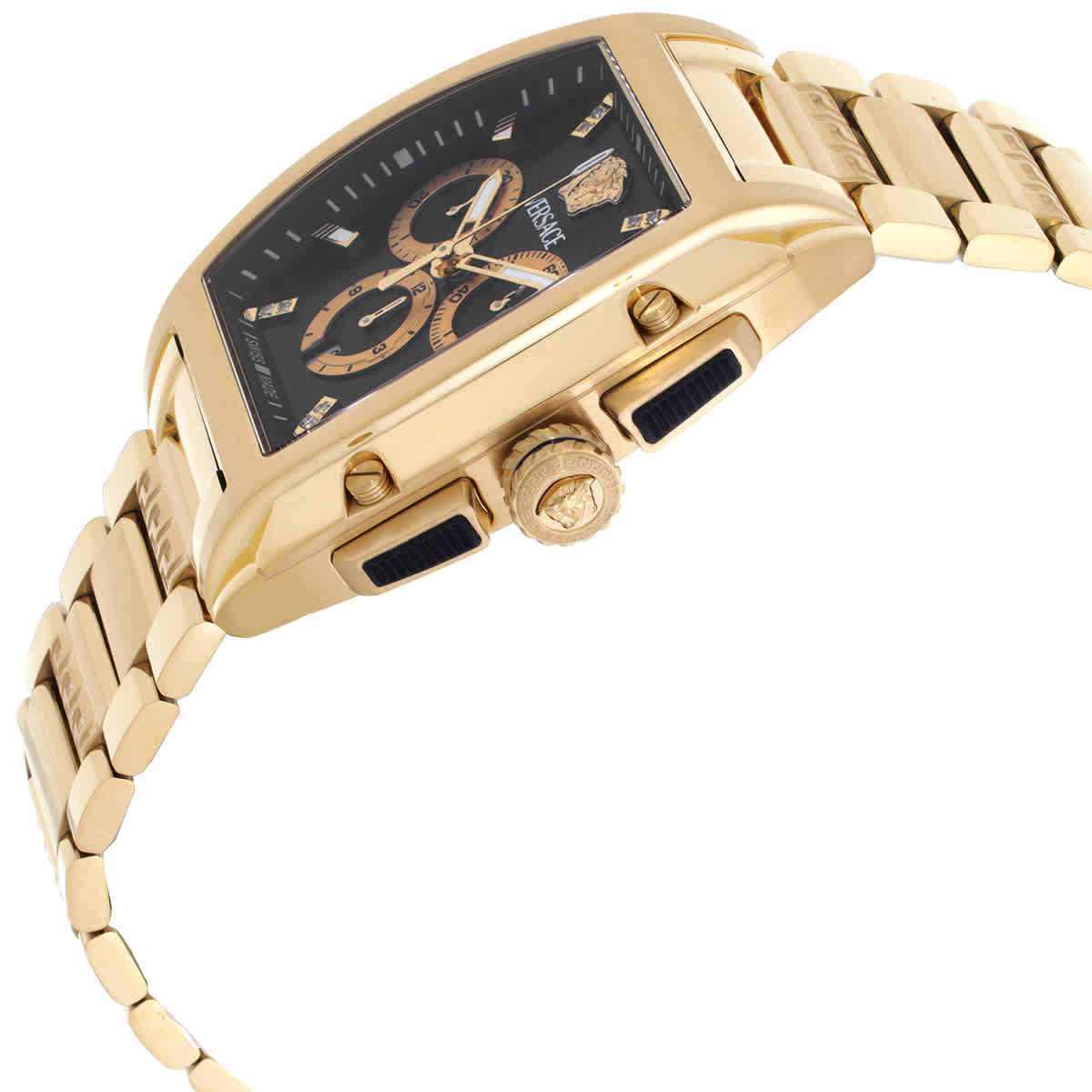 Versace Dominus Chronograph Quartz Black Dial Mens Watch VE6H00824