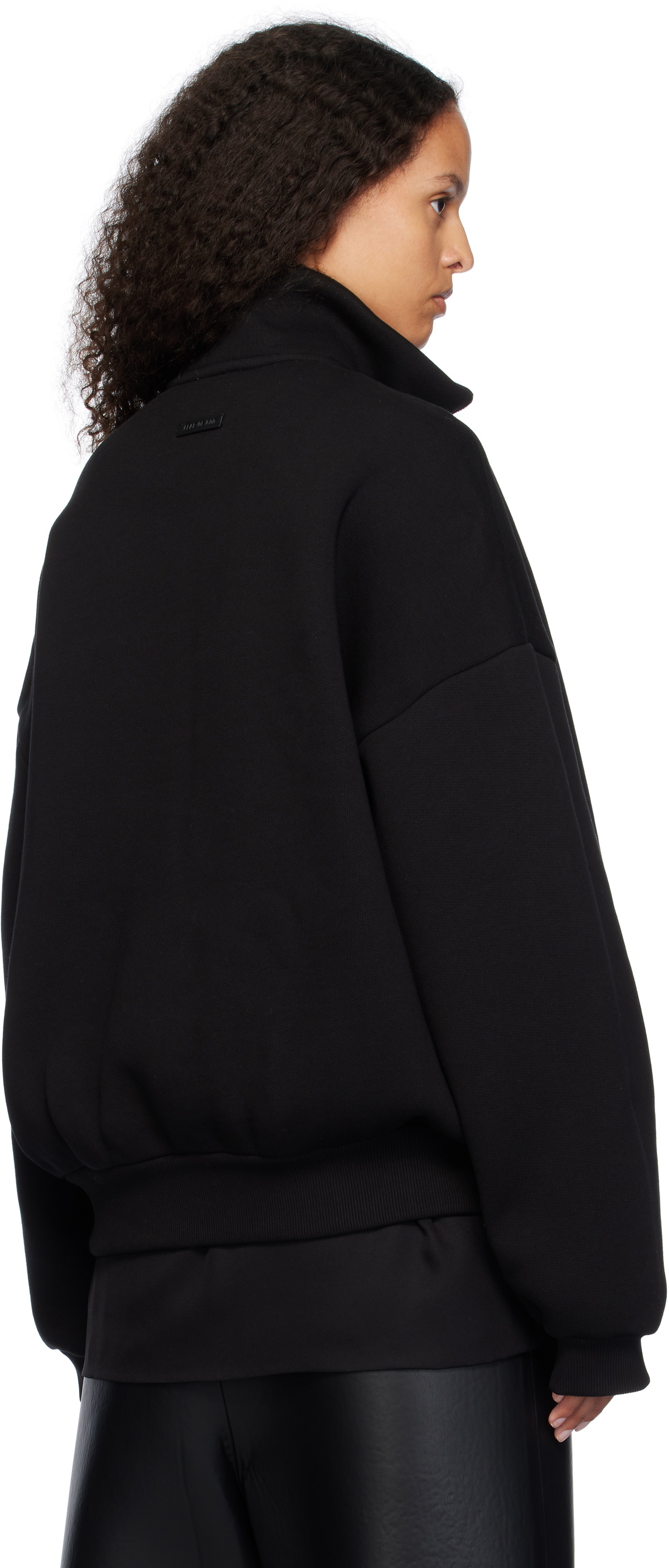 Fear of God Black Fleece Half Zip Mockneck Sweatshirt