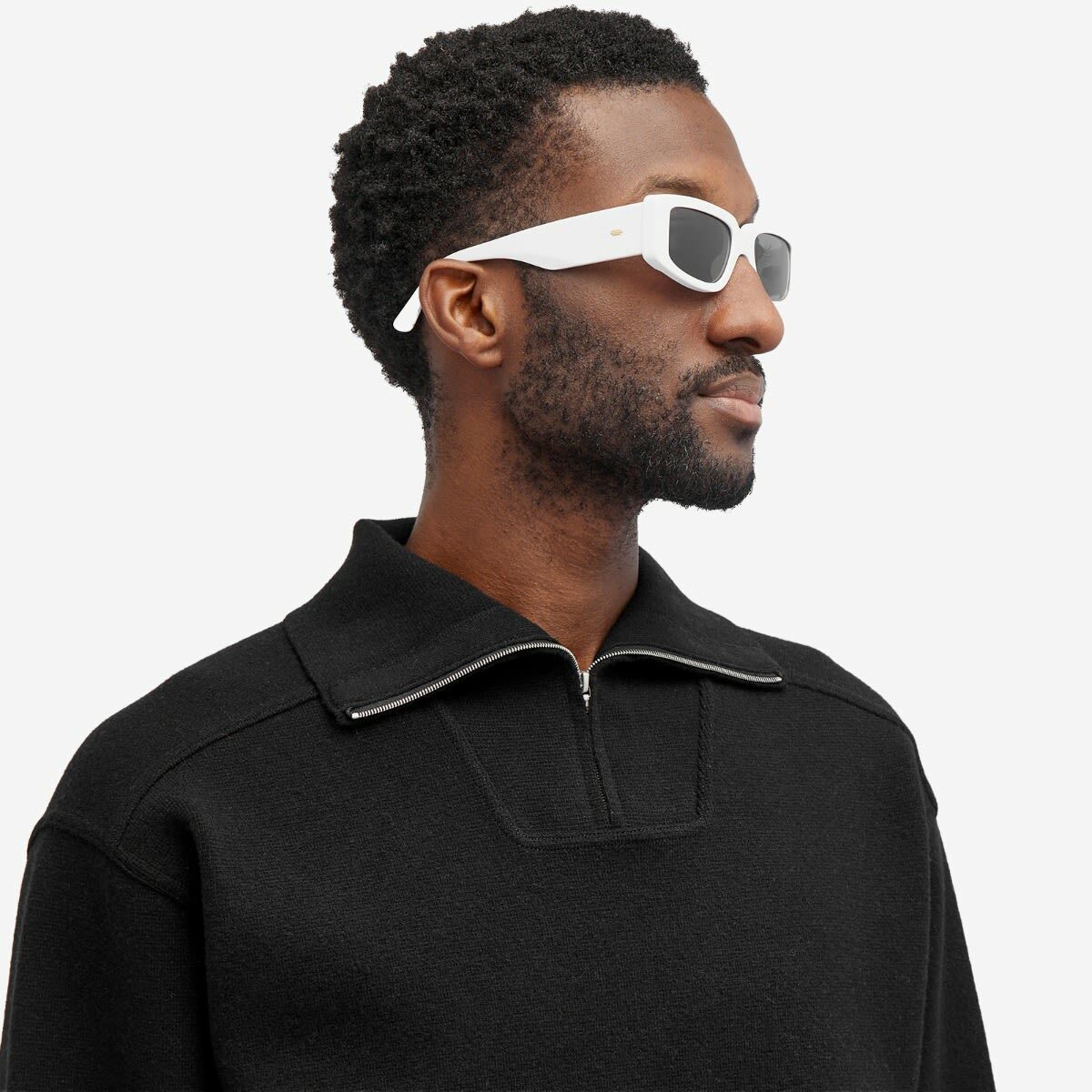 KIMEZE Concept 2 Sunglasses in White 