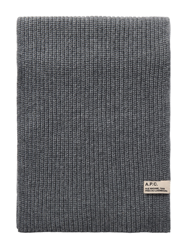 Photo: A.P.C. - Sasha Ribbed-Knit Wool and Cashmere-Blend Scarf