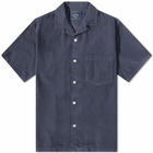 Portuguese Flannel Men's Cord Camp Corduroy Vacation Shirt in Navy