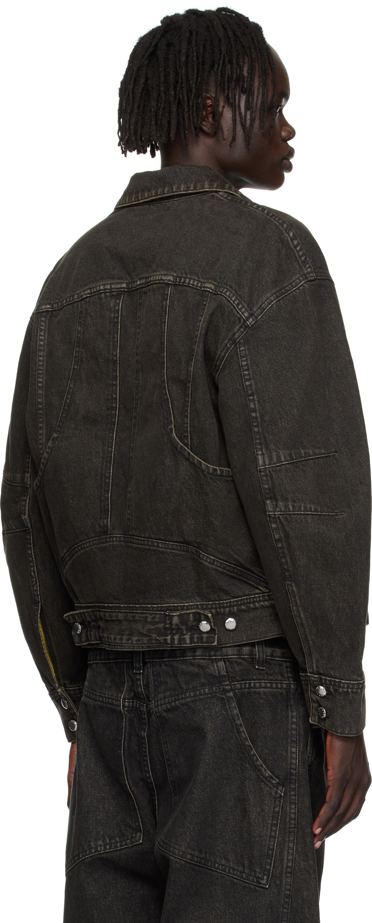 Eckhaus Latta Gray 'El Jacket Redux' Denim Jacket
