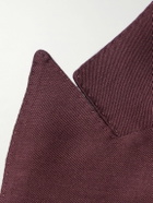 TOM FORD - Wool, Mohair and Silk-Blend Twill Suit Jacket - Burgundy