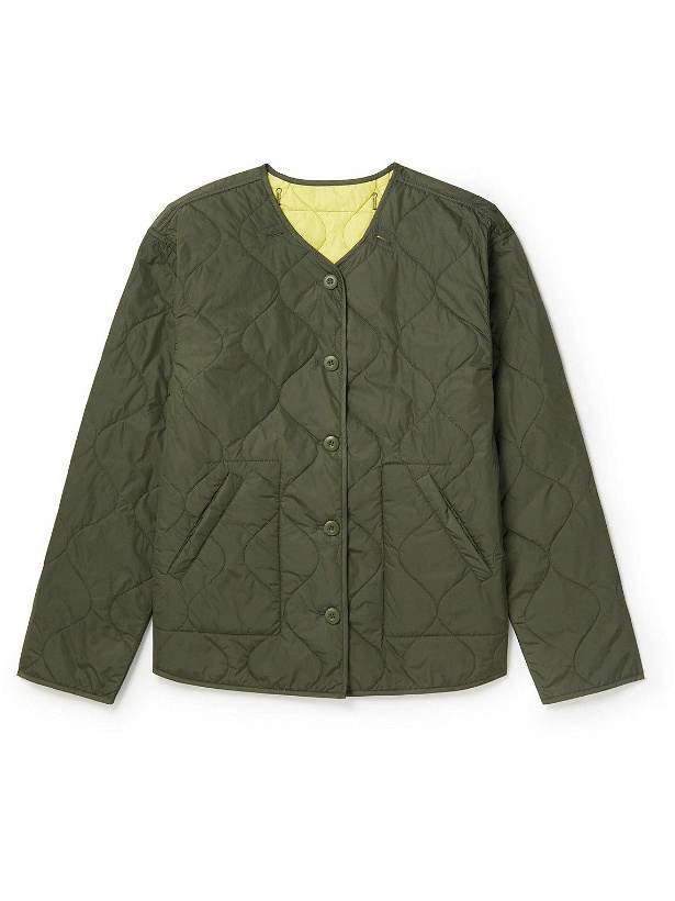 Photo: Officine Générale - Cody Reversible Quilted Shell Jacket - Green