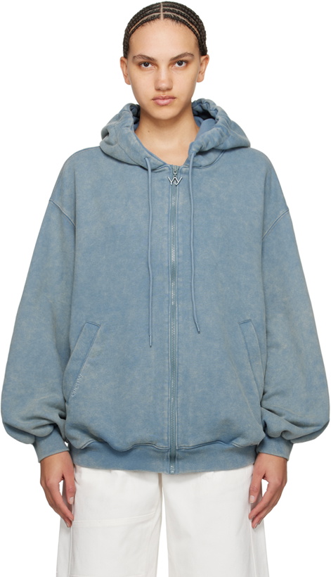 Photo: OPEN YY Blue Wide Box Hoodie