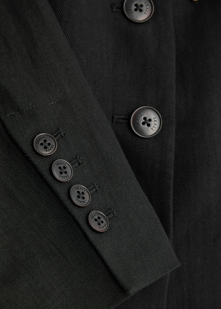 Skall Studio Athena Linen-blend Blazer Black