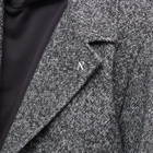 Represent Men's Double Breasted Overcoat in Black White