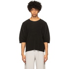 Homme Plisse Issey Miyake Black Pleated T-Shirt