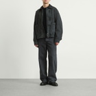 Dries Van Noten Men's Heavy Weight Denim Washed Jacket in Petrol