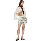 Marc Jacobs Black Blurred Lips Square Scarf
