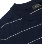 A.P.C. - Ambrose Striped Cashmere Sweater - Blue