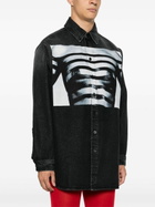 Jean Paul Gaultier Body Marinière Denim Shirt