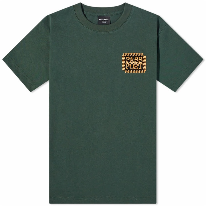 Photo: Pass~Port Men's Tooth & Nail T-Shirt in Forest Green