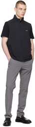 BOSS Gray Slim-Fit Trousers