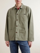 Nudie Jeans - Buddy Herringbone Organic Cotton-Twill Chore Jacket - Green