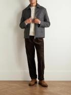 Incotex - Zanone Slim-Fit Ribbed Virgin Wool Henley Sweater - Neutrals