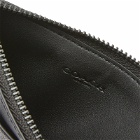 Coach Men's Zip Cardholder in Black Crossgrain Leather
