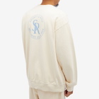 Sporty & Rich S&R Sweatshirt in Cream/Sky Blue