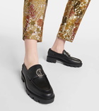 Christian Louboutin CL Moc Lug leather loafers