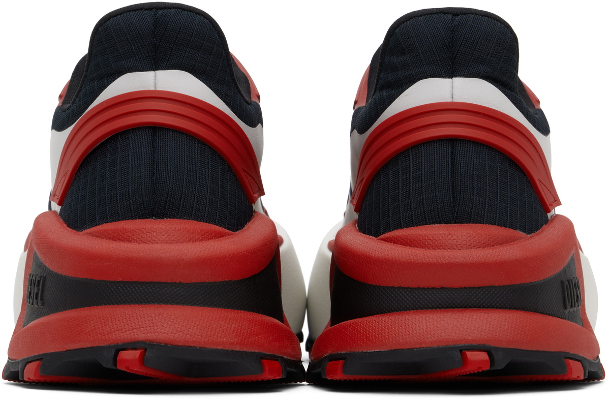 Diesel Black & Red D-Cage Runner Sneakers Diesel